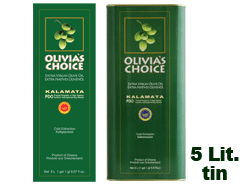 Olivia's Choice Kalamata P.D.O. Extra Virgin Olivenöl (5L Kanister)