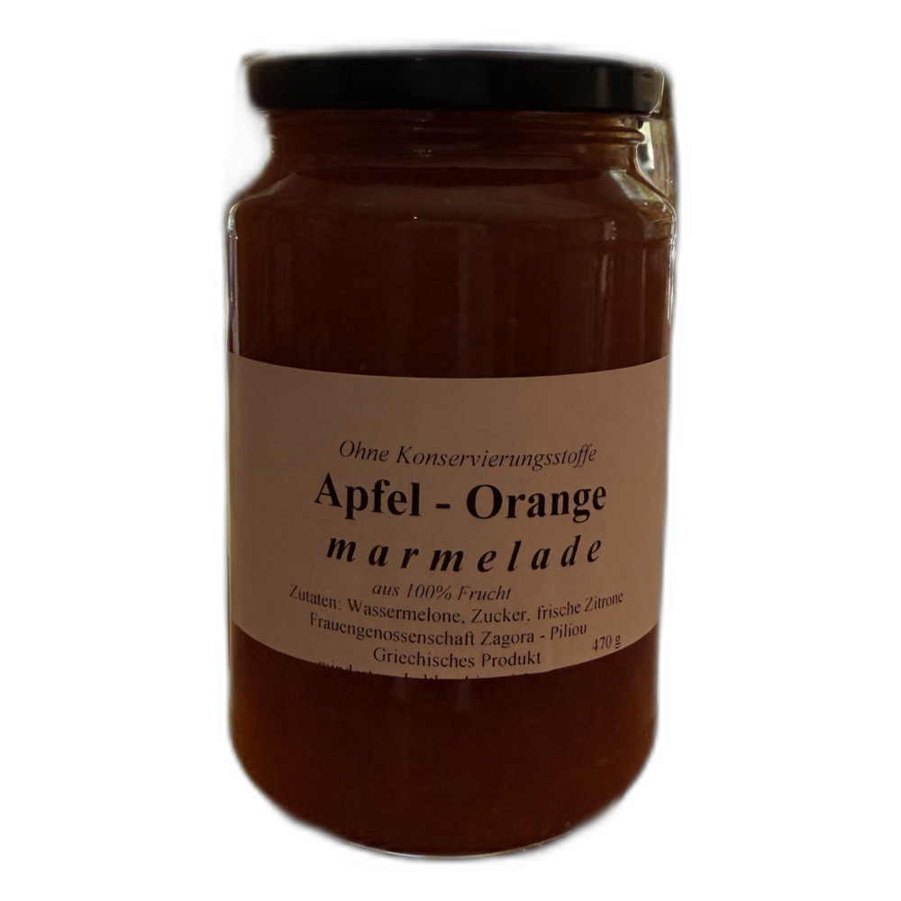 Apfel-Orange Marmelade (aus 100% Frucht, ohne Konservierungsstoffe)